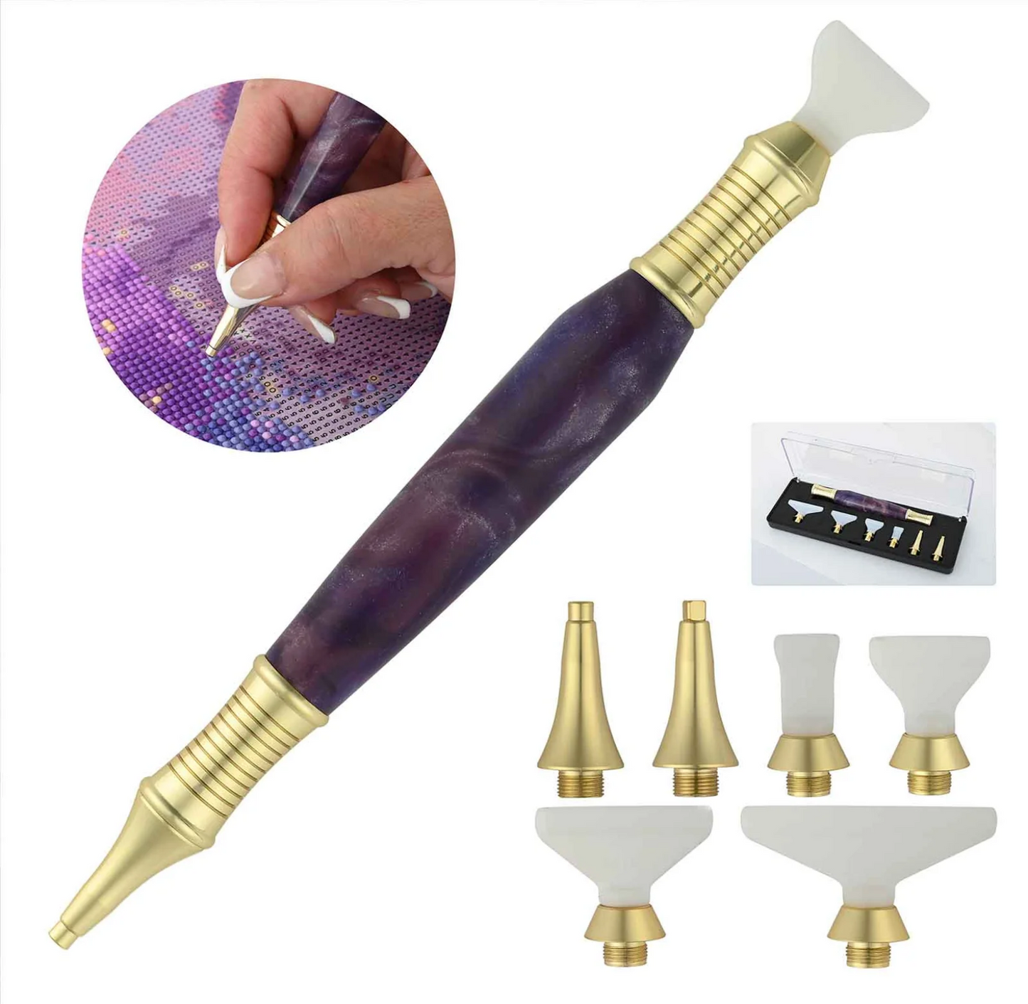 Interchangeable Diamond Painting Tool Kit Turning Fee