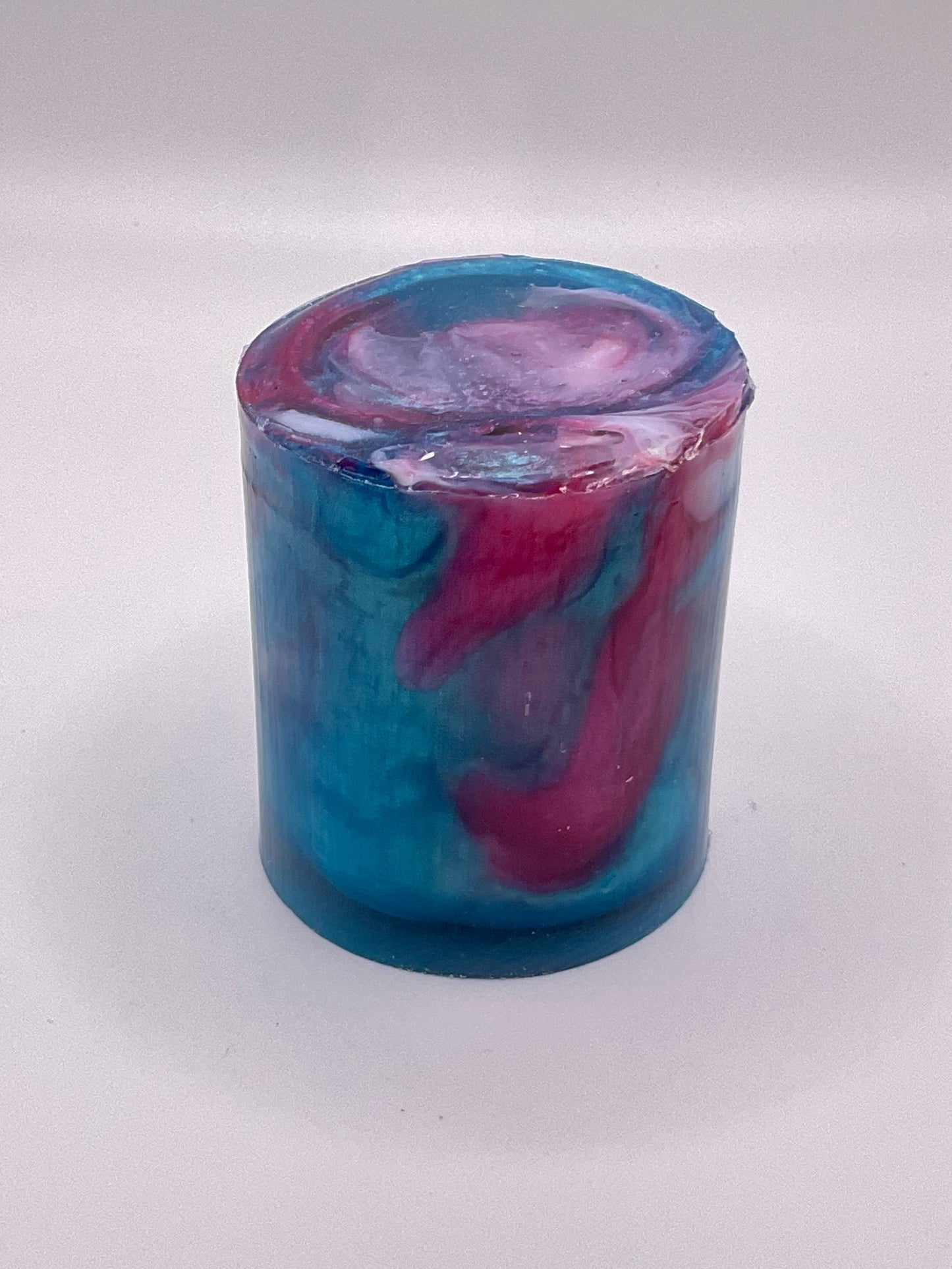 Pink Waves Wine Bottle/Palm Placer Blank