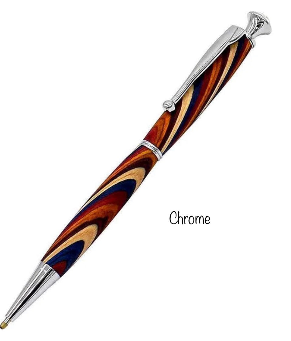 Crystal Slimline Ink Pen Turning Fee