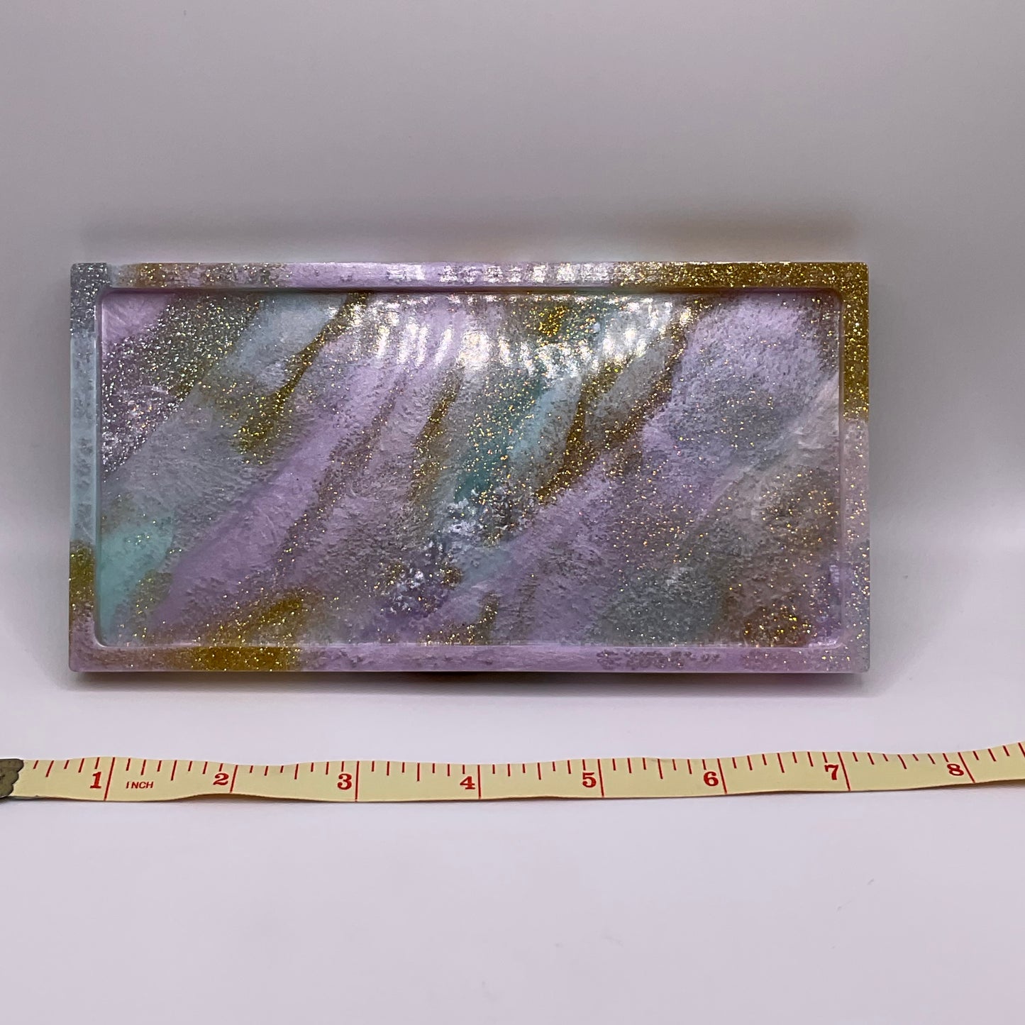Pixie Swirl Rectangle Trinket Tray 171 (7x4 inches)