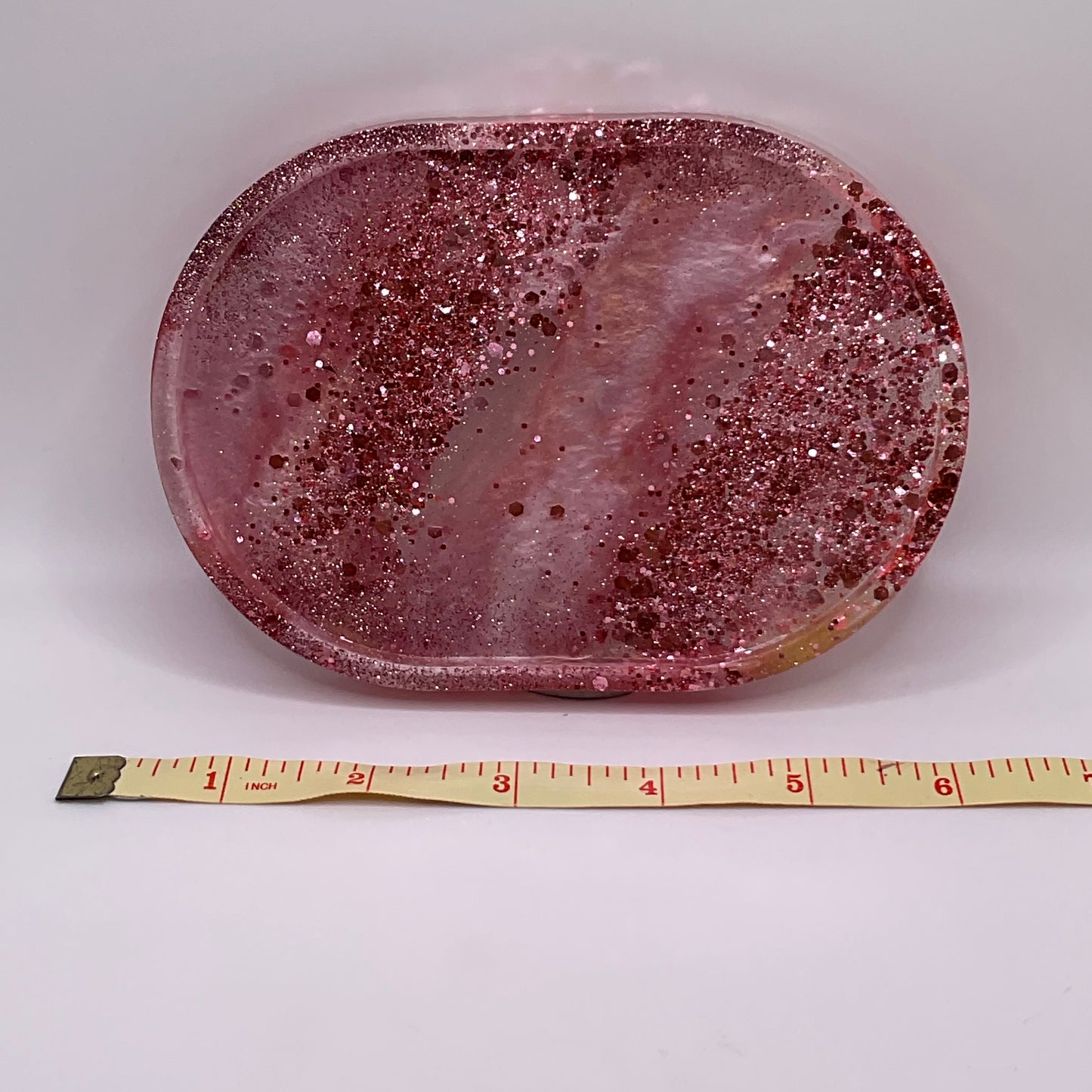 Spun Sugar Oval Trinket Tray 174 (4X6 inches)