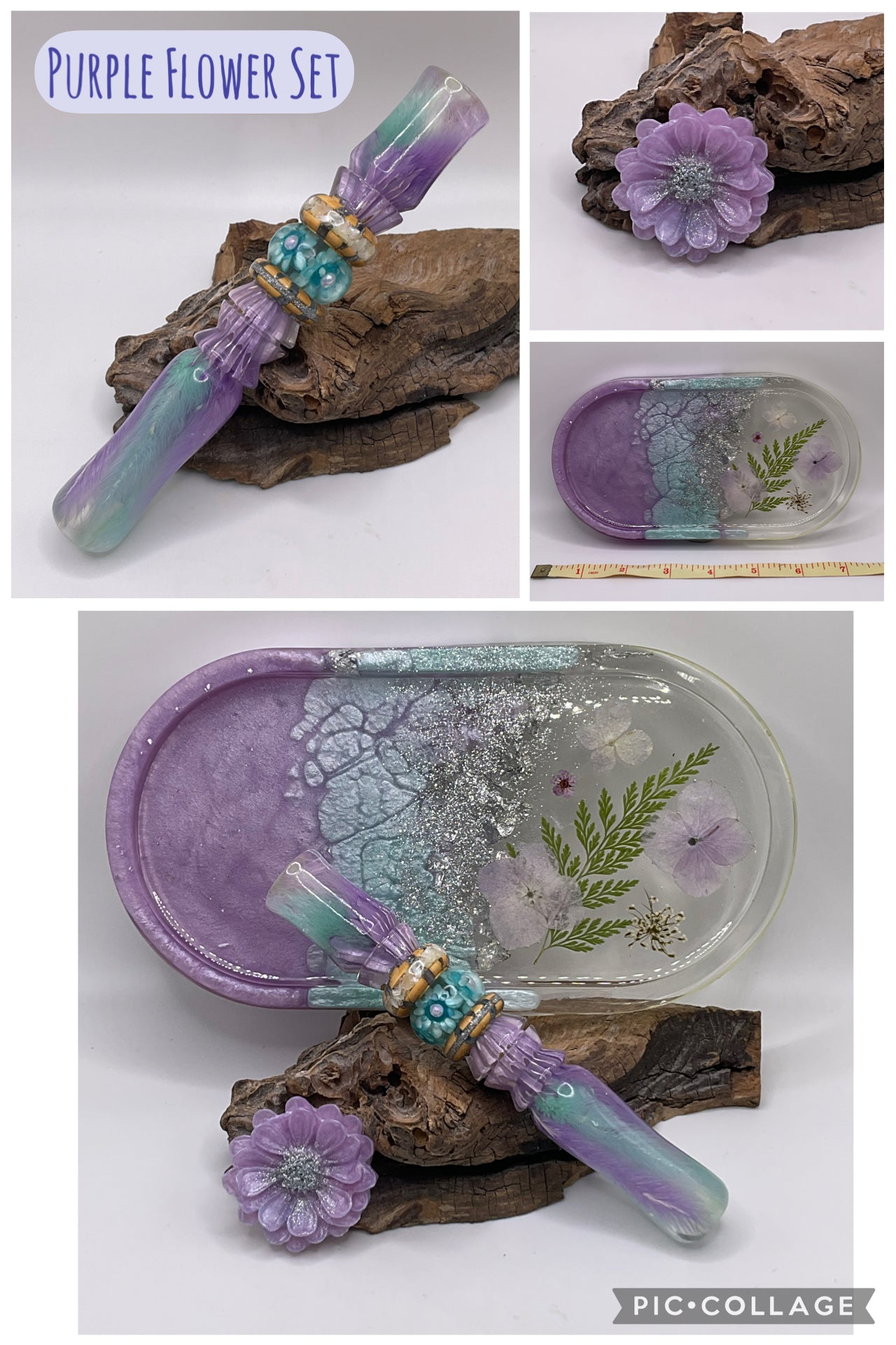 Purple flower Set - Lilian Lammy
