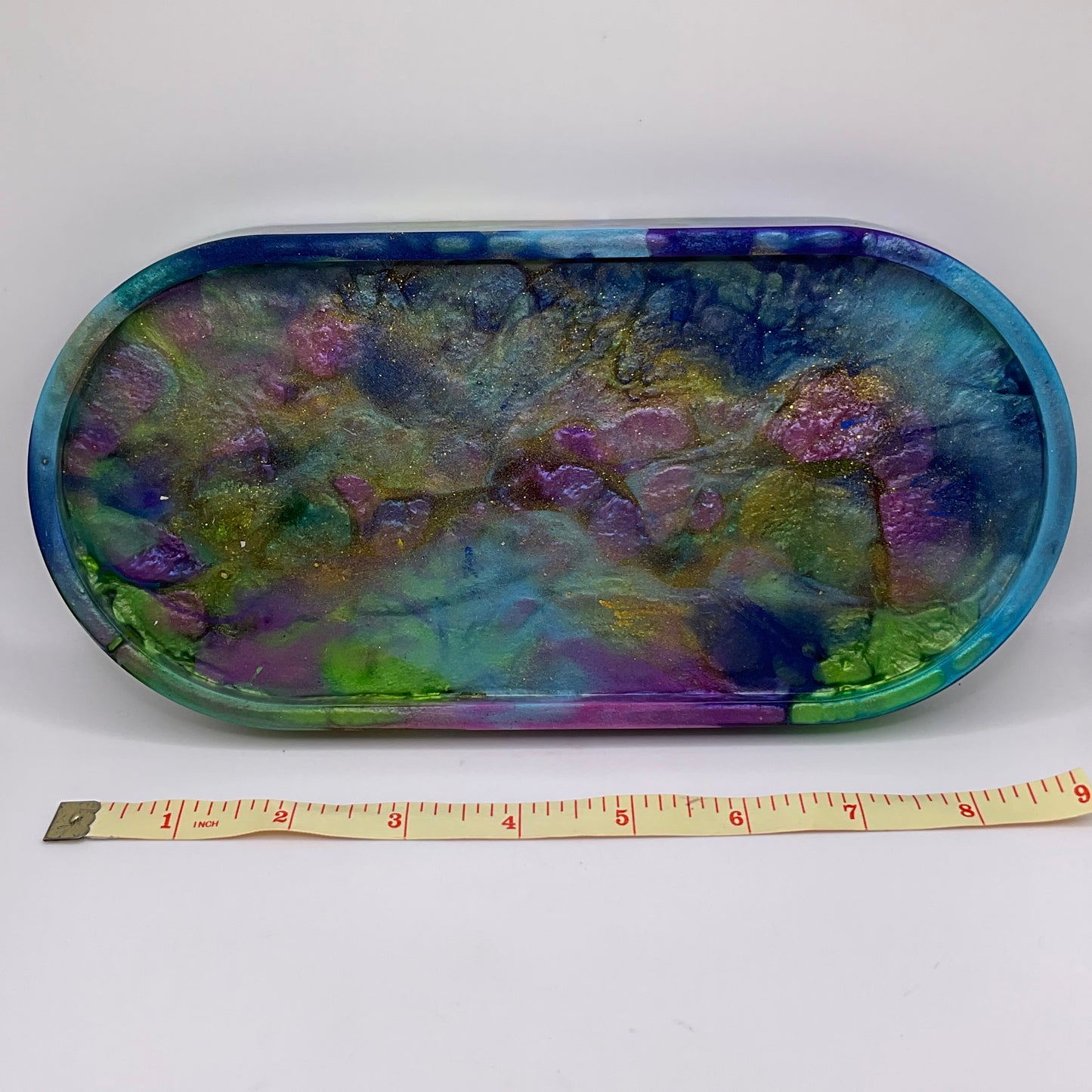 Peacock Oval Trinket Tray 215 (9X4 inches)