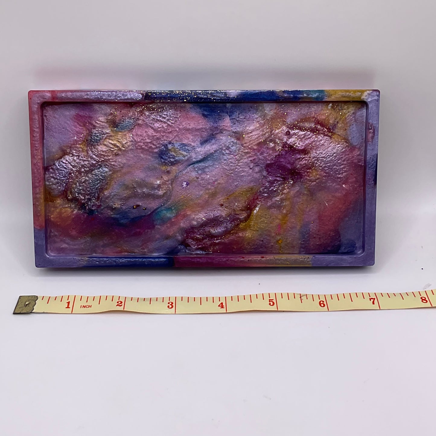 Purple Owl Rectangle Trinket Tray 219 (7X3.5inches)