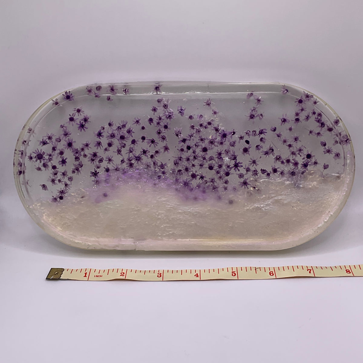 Ghost Oval Trinket Tray & Cover Minder Set 292 (9X4 inches)