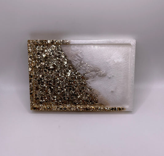 Champagne Rectangle Trinket Tray 128 (6X4inches)