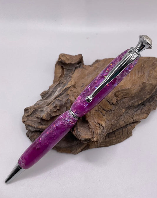 Crystal Slimline Ink Pen Turning Fee