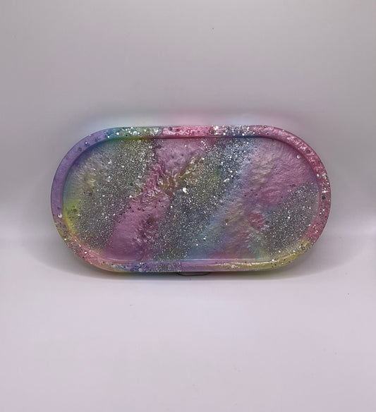 Magical Unicorn Oval Trinket Tray 154 (7X3.5inches)