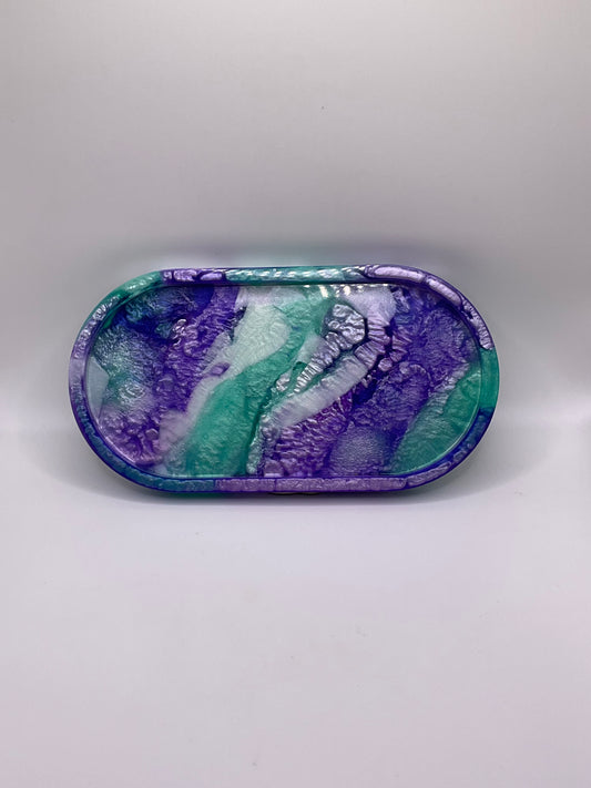 Spring Shamrock Oval Trinket Tray 156 (7X4inches)