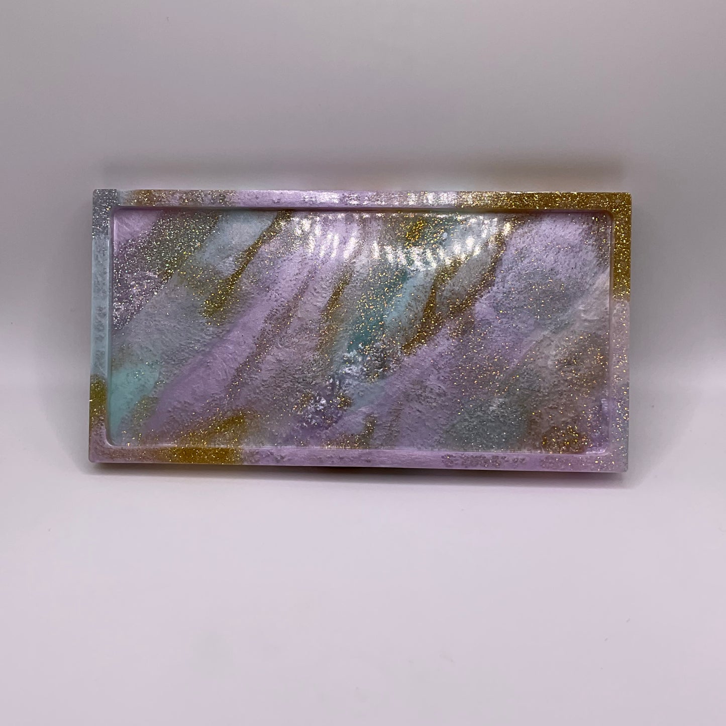 Pixie Swirl Rectangle Trinket Tray 171 (7x4 inches)