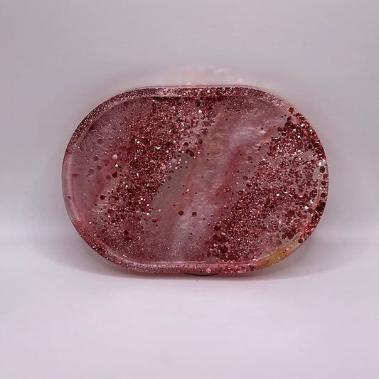 Spun Sugar Oval Trinket Tray 174 (4X6 inches)
