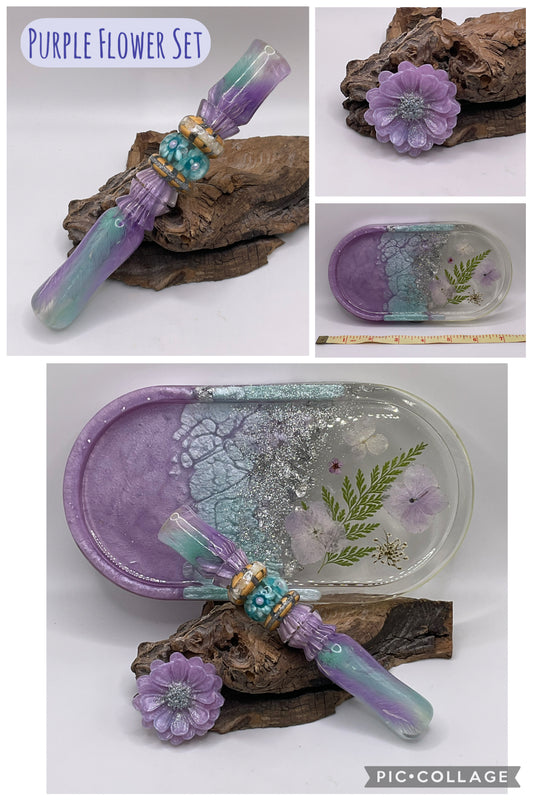 Purple flower Set - Lilian Lammy