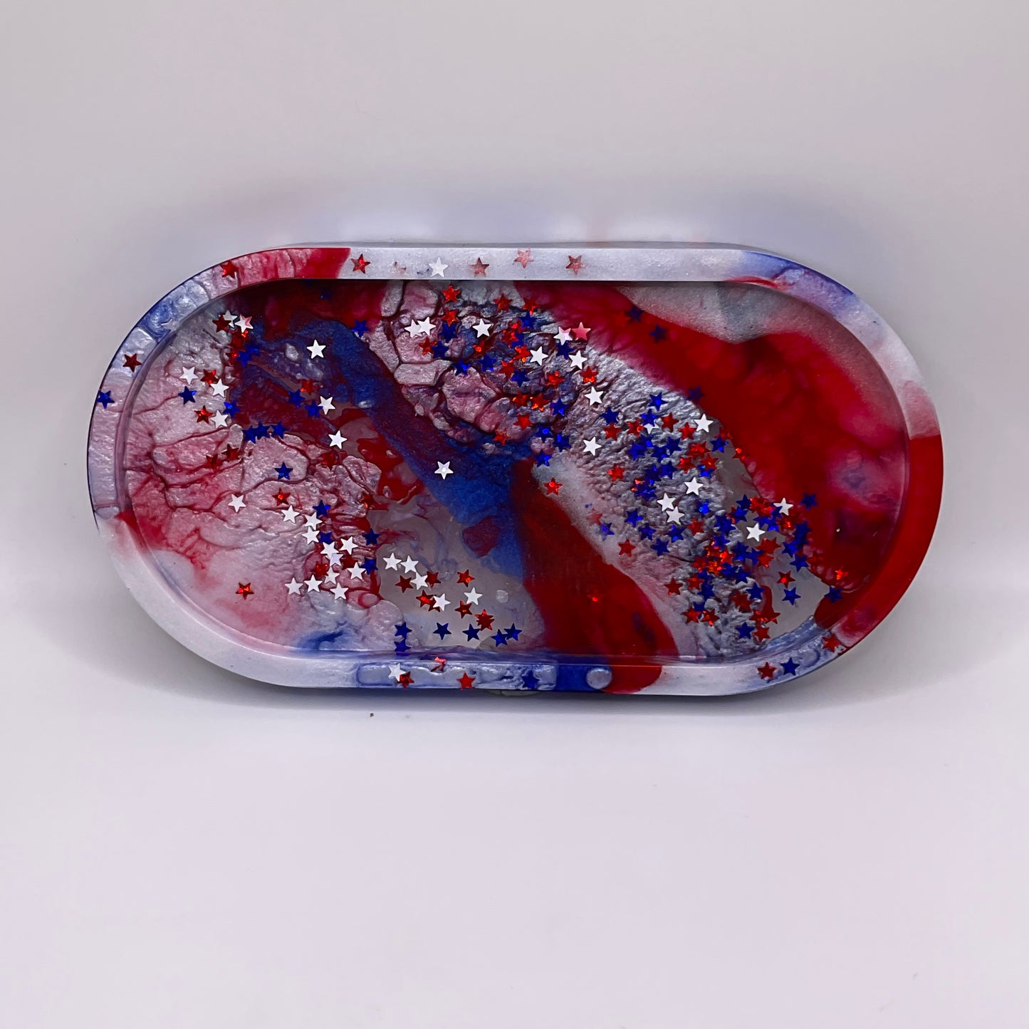 Independence Day Oval Trinket Tray 189 (4X6 inches)