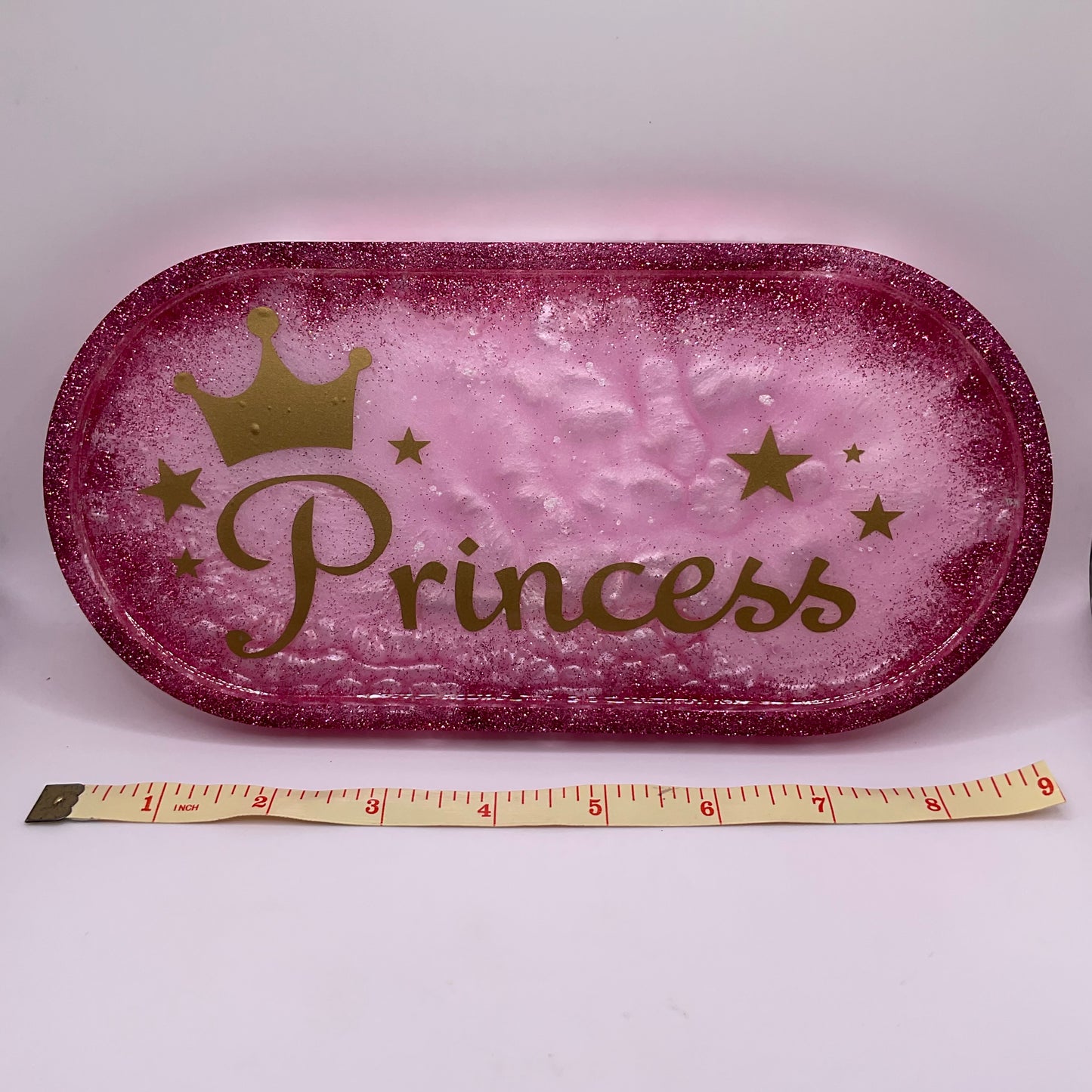 All Things Princess Oval Trinket Tray 196 (4.5 X 9 inches)