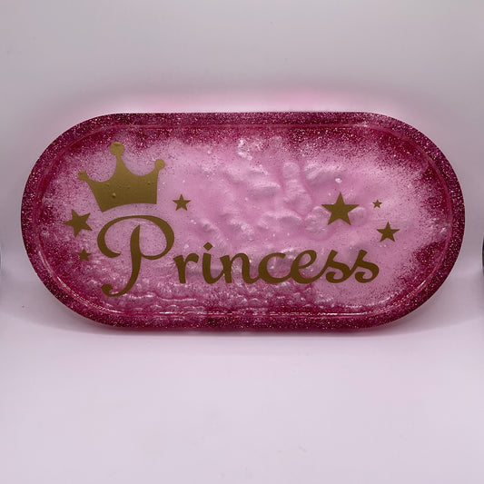 All Things Princess Oval Trinket Tray 196 (4.5 X 9 inches)