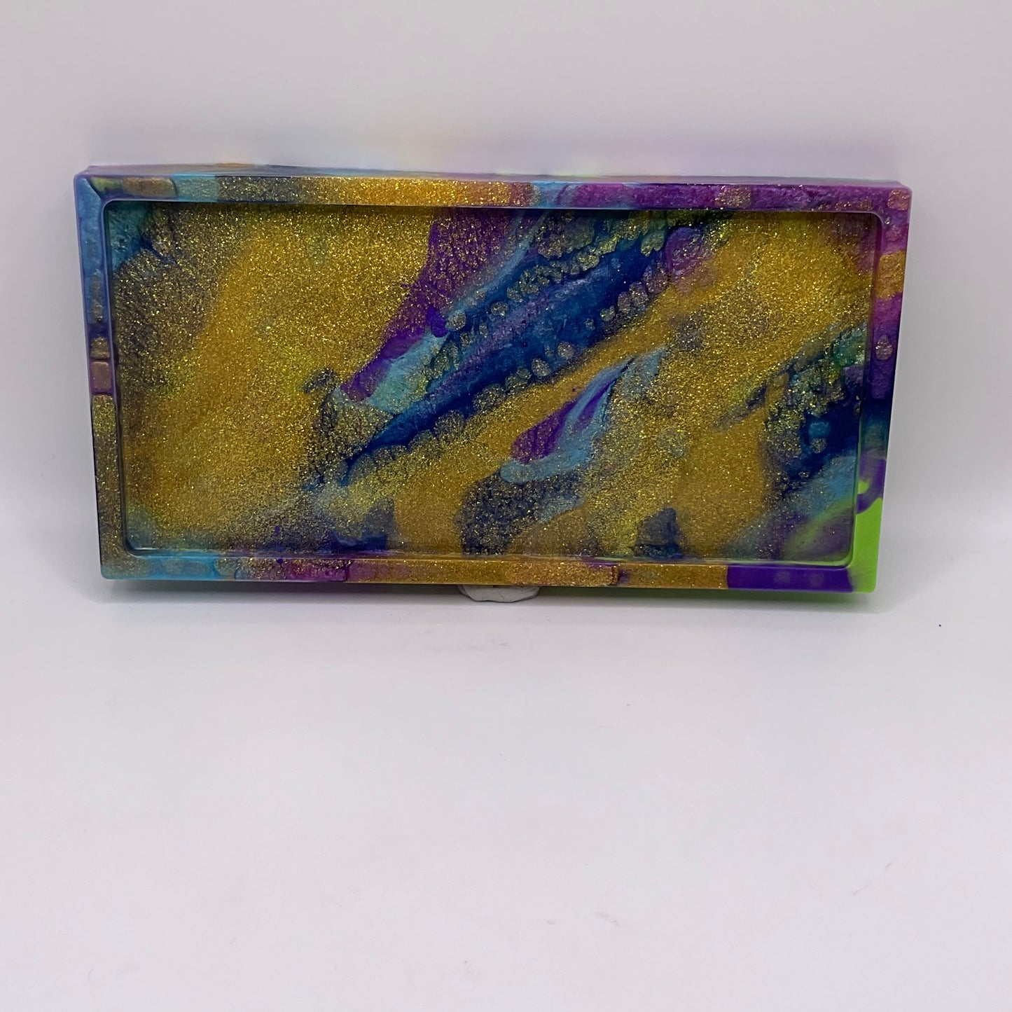 Peacock Rectangle Trinket Tray 209 (7X3.5inches)