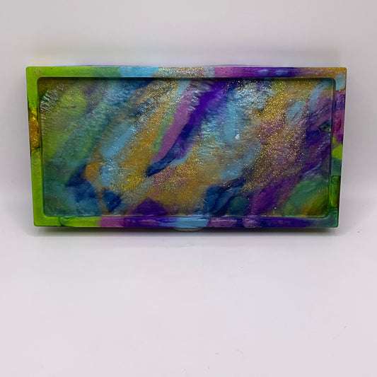 Peacock Rectangle Trinket Tray 210 (7X3.5inches)