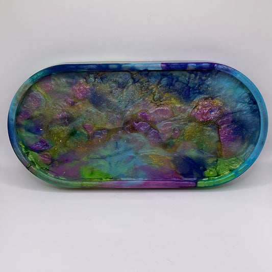 Peacock Oval Trinket Tray 215 (9X4 inches)