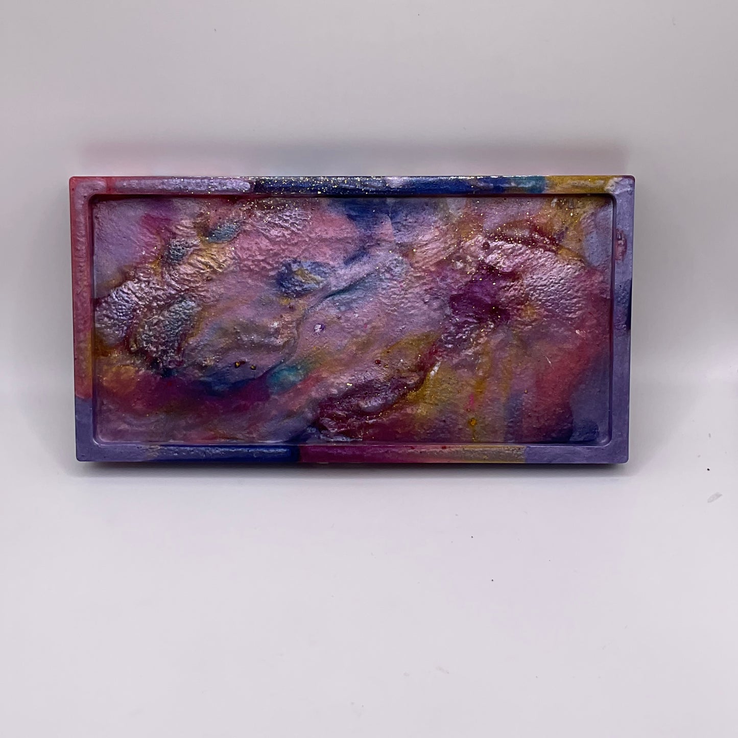 Purple Owl Rectangle Trinket Tray 219 (7X3.5inches)