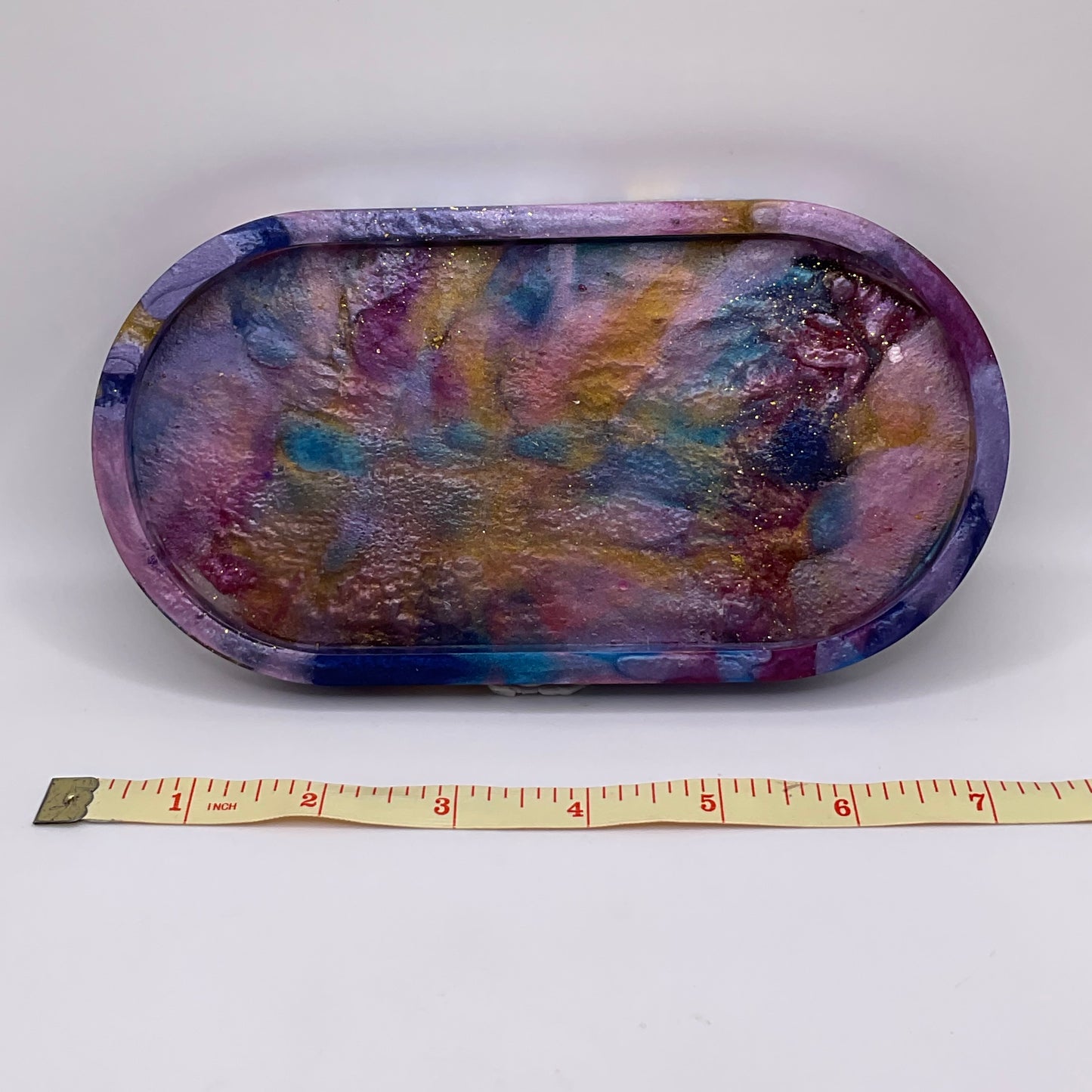 Purple Owl Oval Trinket Tray 220 (7X3.5inches)
