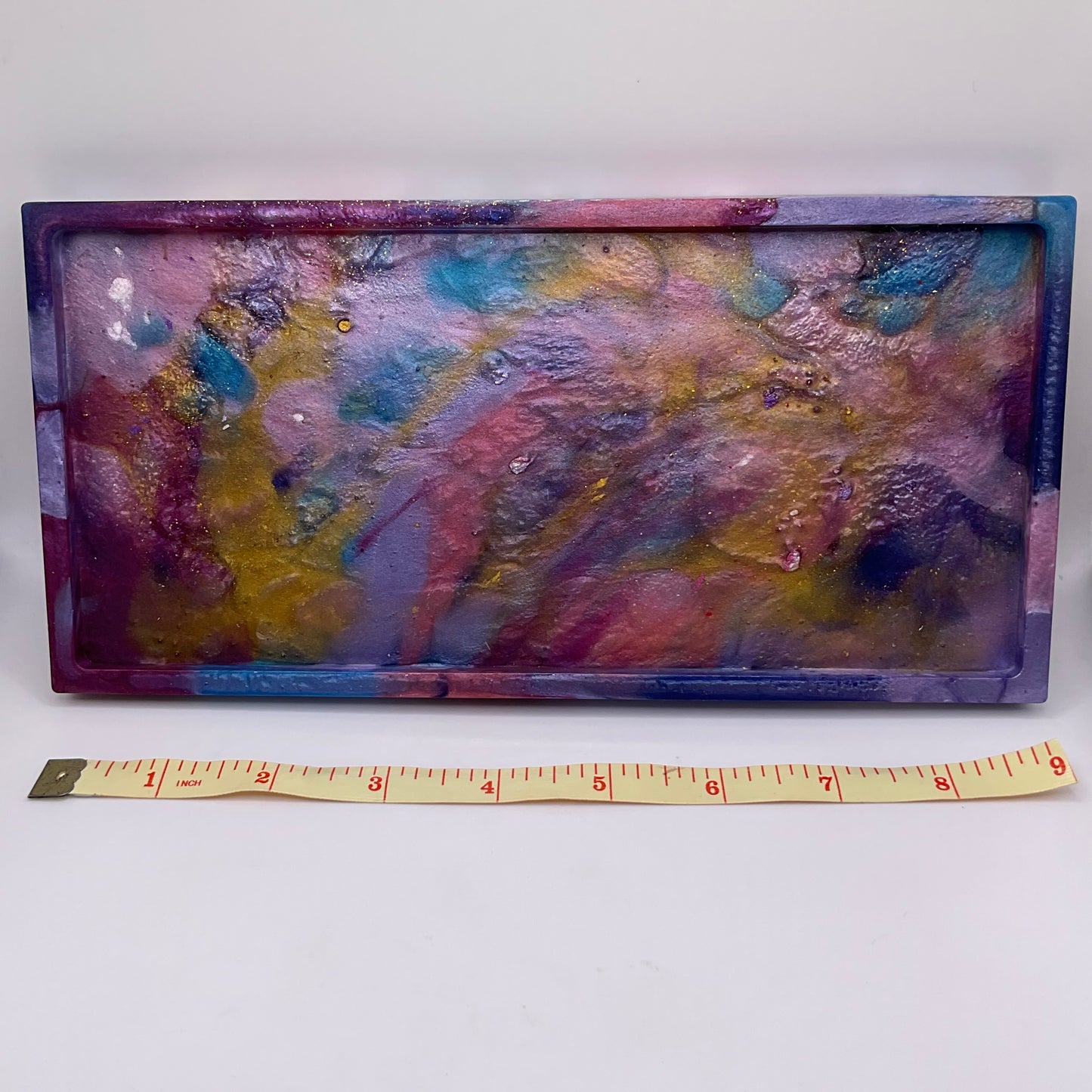 Purple Owl Rectangle Trinket Tray 223 (9X4inches)