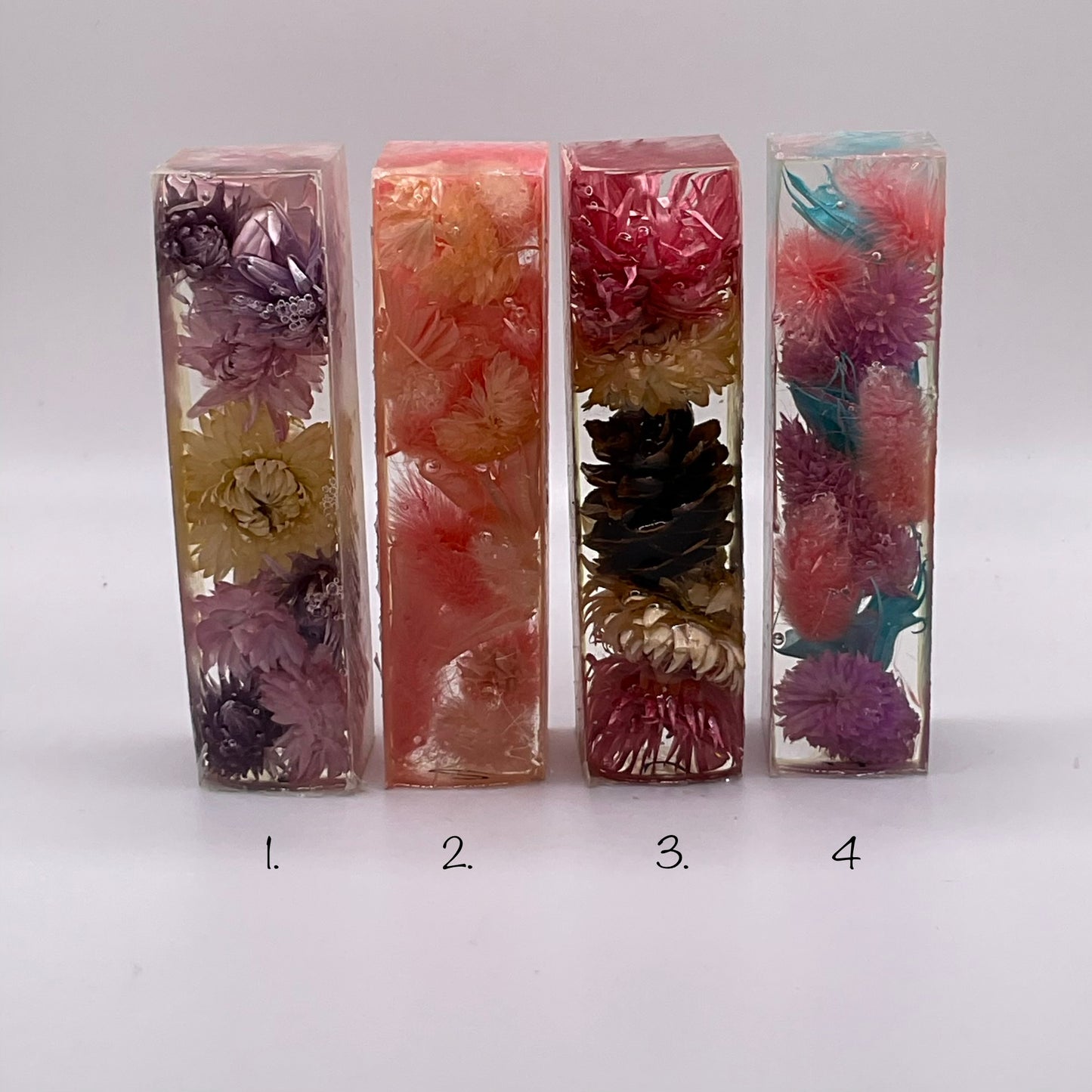 Colección de flores en miniatura de 4 pulgadas