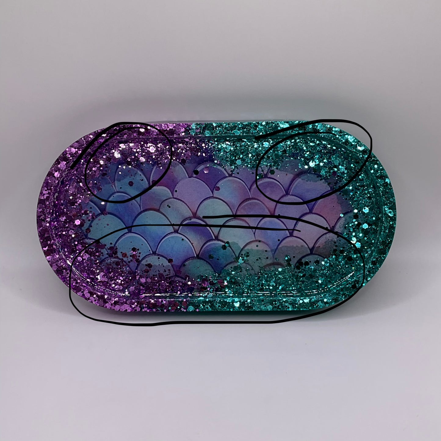 Imperfection Collection Oval Trinket Tray 231 (7X 3.5 inches)