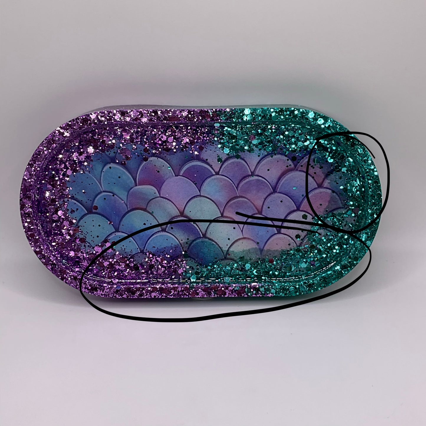 Imperfection Collection Oval Trinket Tray 233 (7X 3.5 inches)