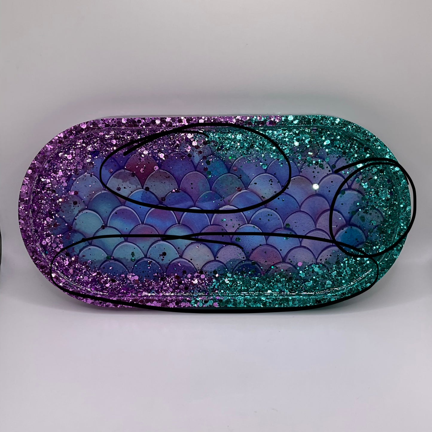 Imperfection Collection Oval Trinket Tray 234 (9X4 inches)