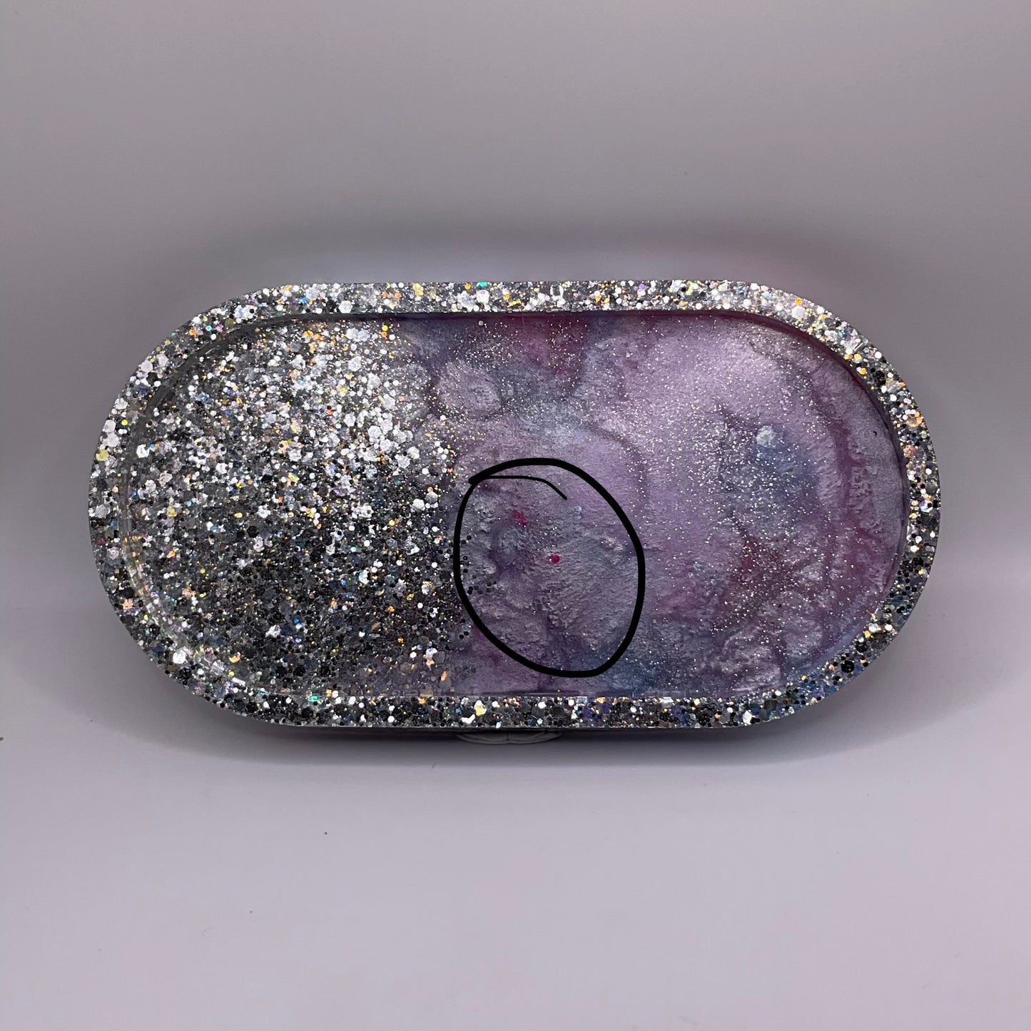 Imperfection Collection Oval Trinket Tray 236 (7X 3.5 inches)