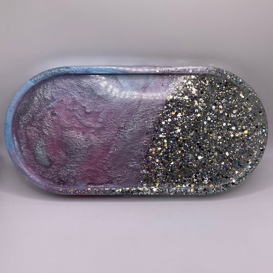 Arctic Aurora Oval Trinket Tray 239 (9X4 inches)