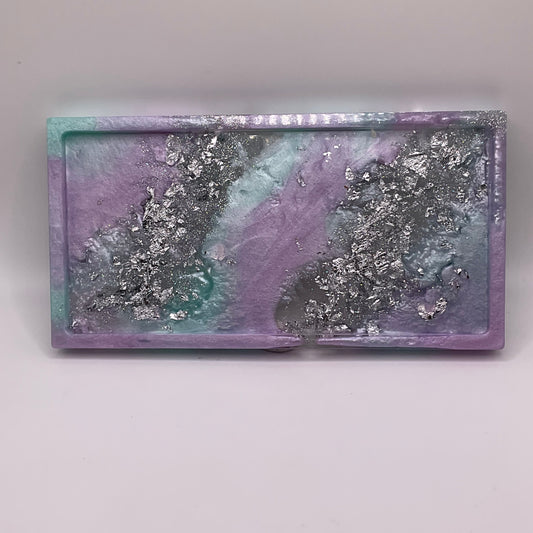 Lavender Mist Rectangle Trinket Tray 243 (7x3.5 inches)