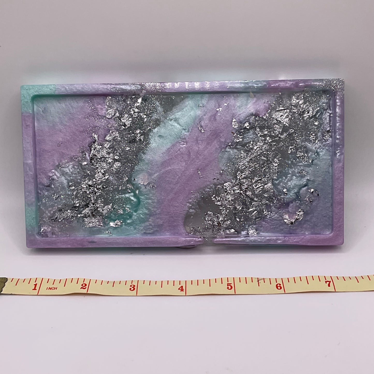 Lavender Mist Rectangle Trinket Tray 243 (7x3.5 inches)