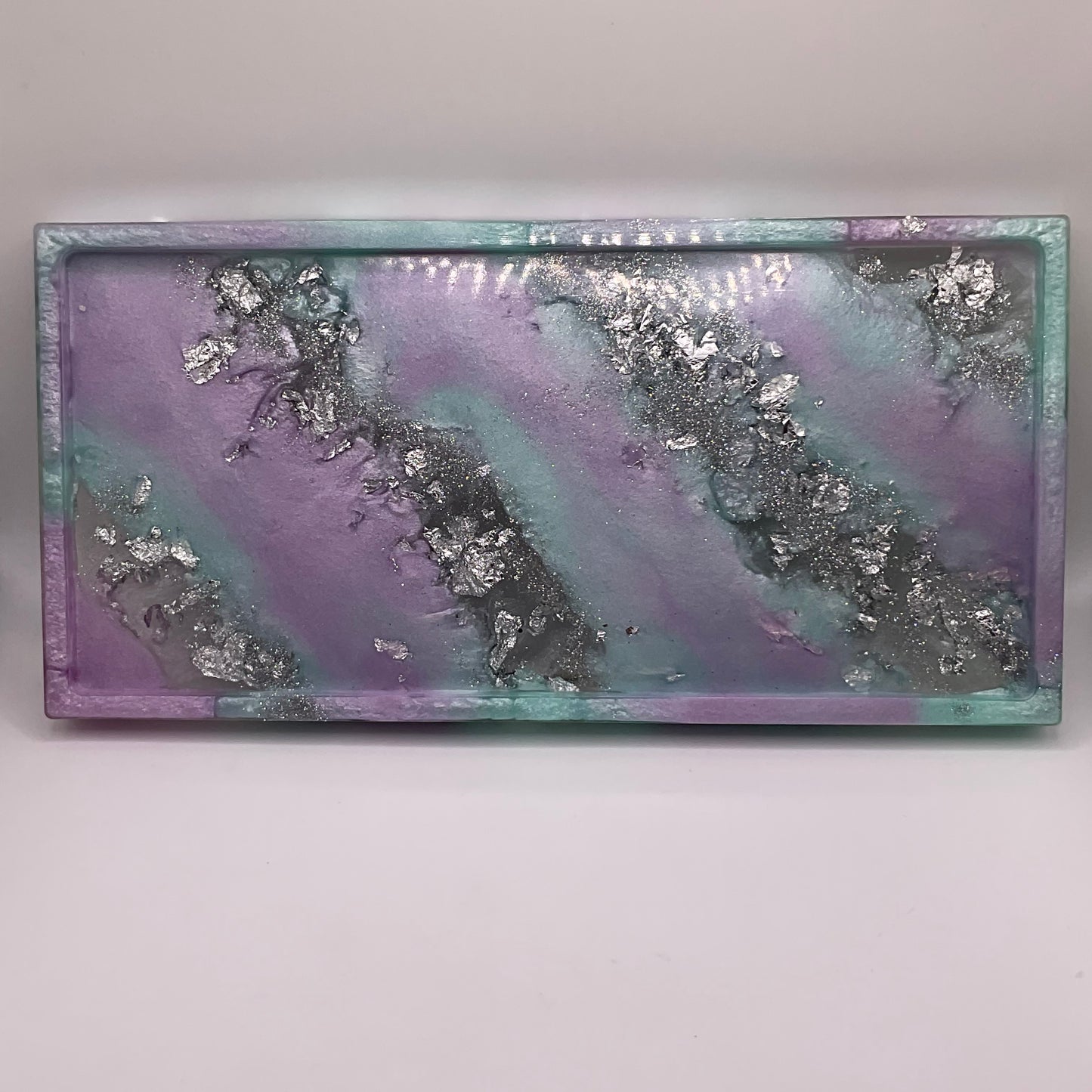 Lavender Mist Rectangle Trinket Tray 244 (9x4 inches)