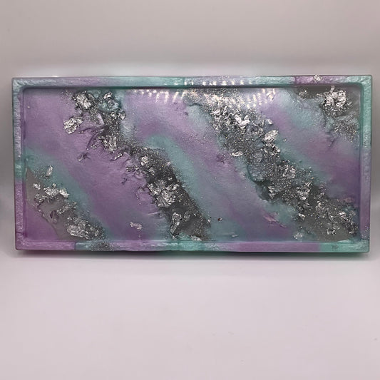 Lavender Mist Rectangle Trinket Tray 244 (9x4 inches)