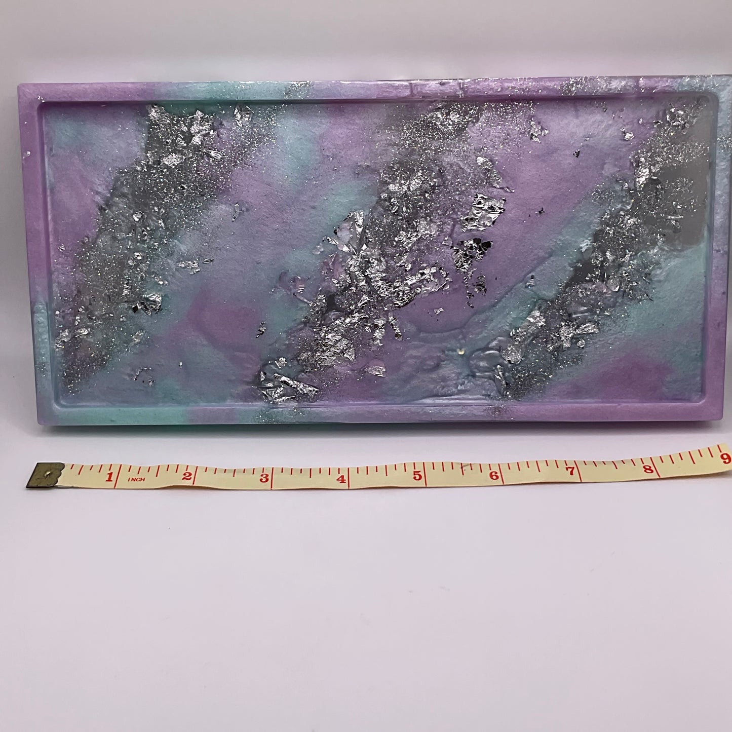 Lavender Mist Rectangle Trinket Tray 245 (9x4 inches)