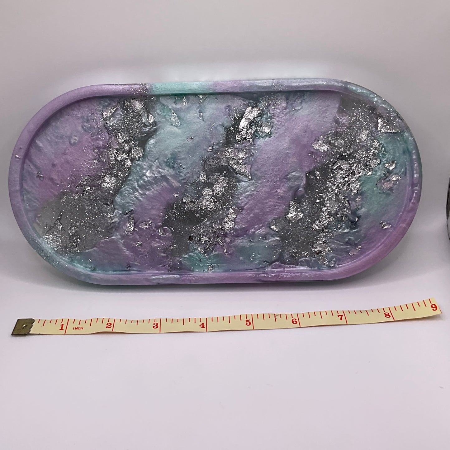 Lavender Mist Oval Trinket Tray 246 (9x4 inches)