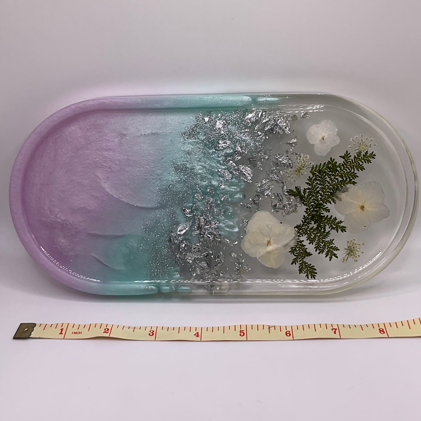 Flowers Oval Trinket Tray 254 (9x4 inches)