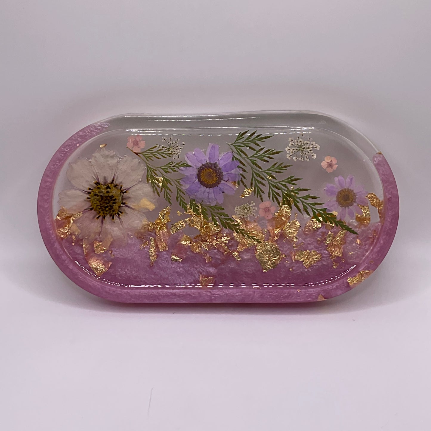 Flowers Oval Trinket Tray 260 (7x3.5 inches)