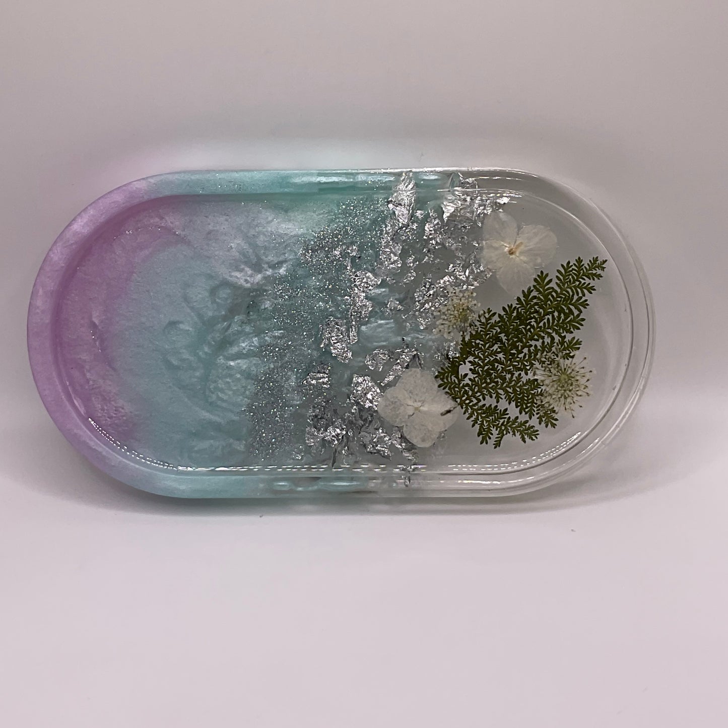 Flowers Oval Trinket Tray 261 (7x3.5 inches)