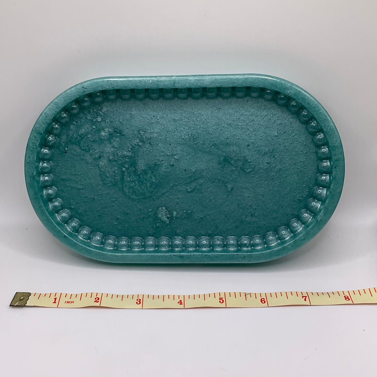 Something Chic Oval Trinket Tray & Cover Minder Set 296 (8x4.5 inches)