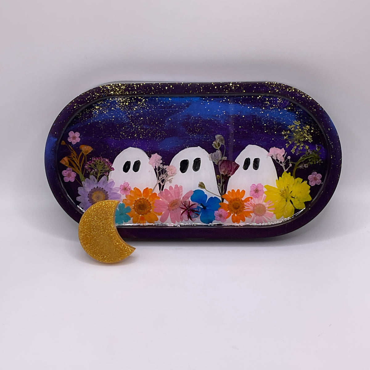 Ghost in the Garden Trinket Tray & Cover Minder Set 300 (7x3.5 inches)
