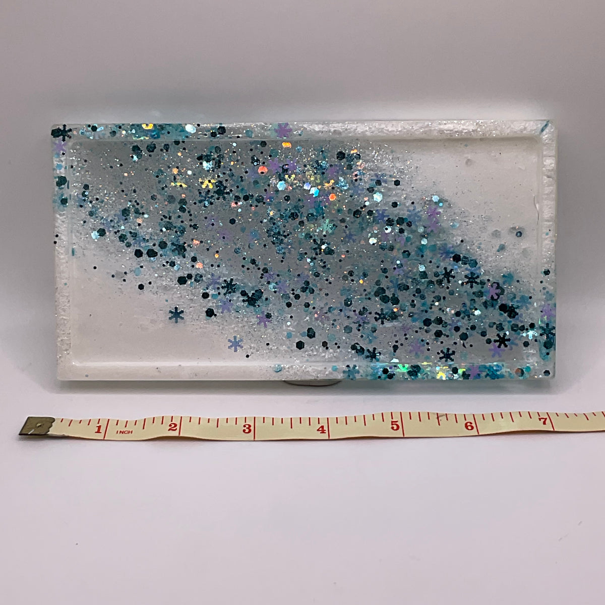 Snowflake Trinket Tray & Cover Minder Set 307 (7X3.5 inches)