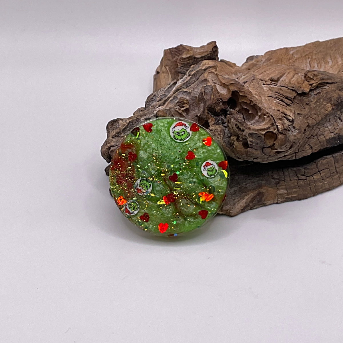 Merry Grinchmas Trinket Tray & Cover Minder Set 309 (7X3.5 inches)
