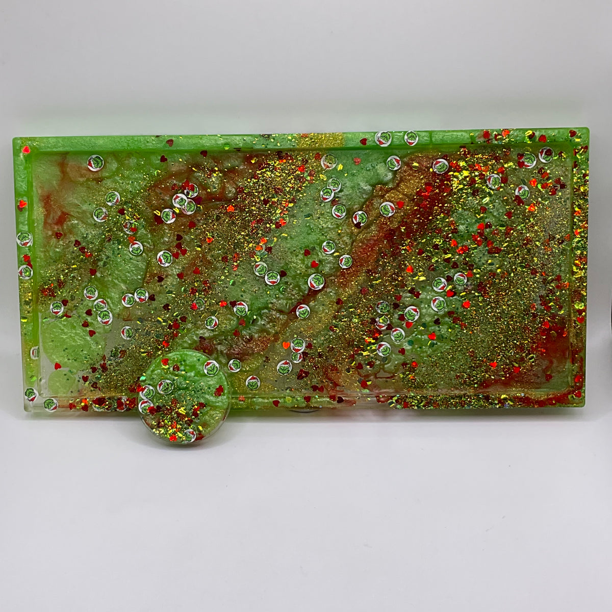 Merry Grinchmas Trinket Tray & Cover Minder Set 310 (9X4 inches)