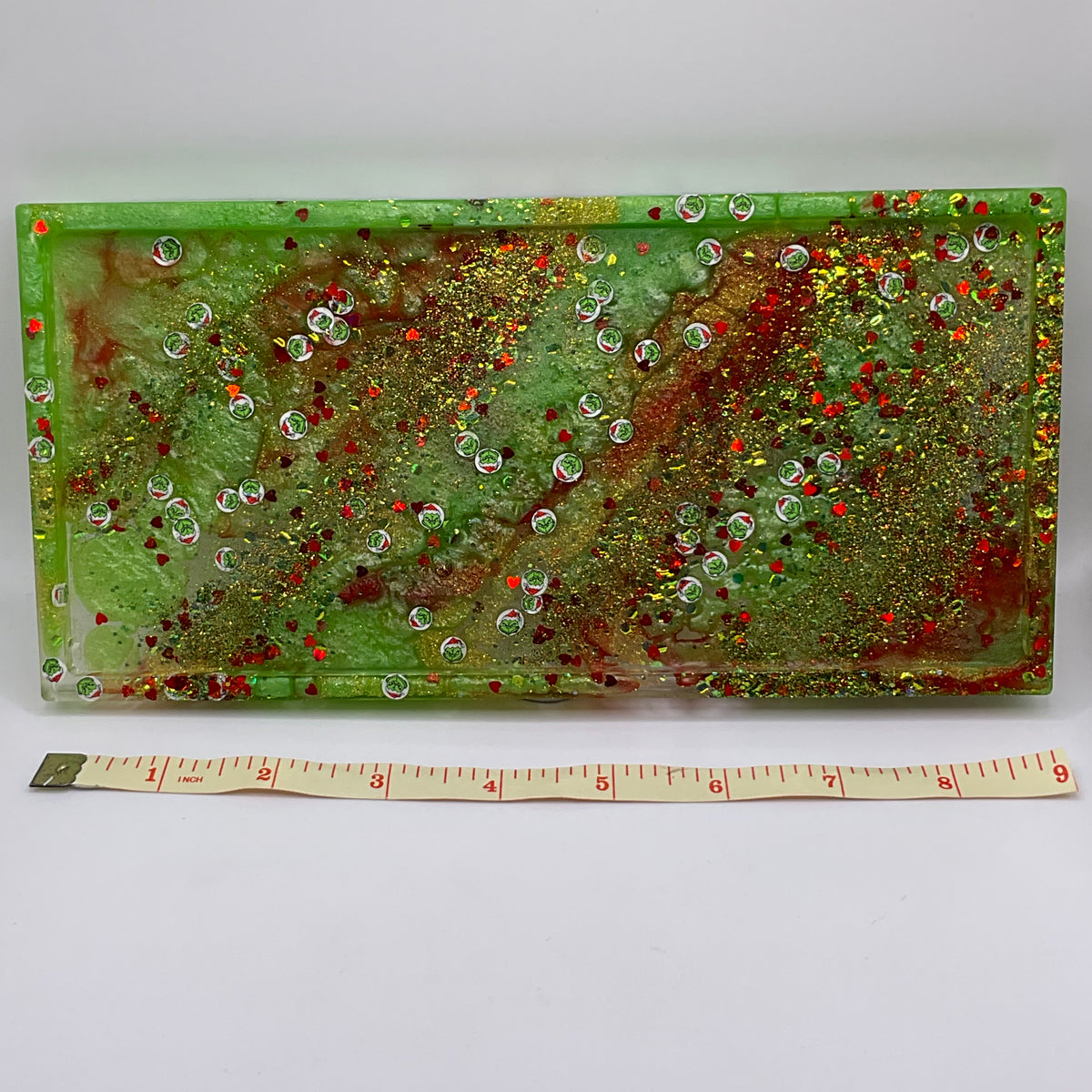 Merry Grinchmas Trinket Tray & Cover Minder Set 310 (9X4 inches)